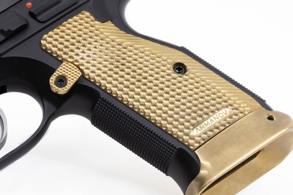 BRASS SpidErgo Gen2 Pistol Grips for CZ Shadow 2, SP01, TS and 75
